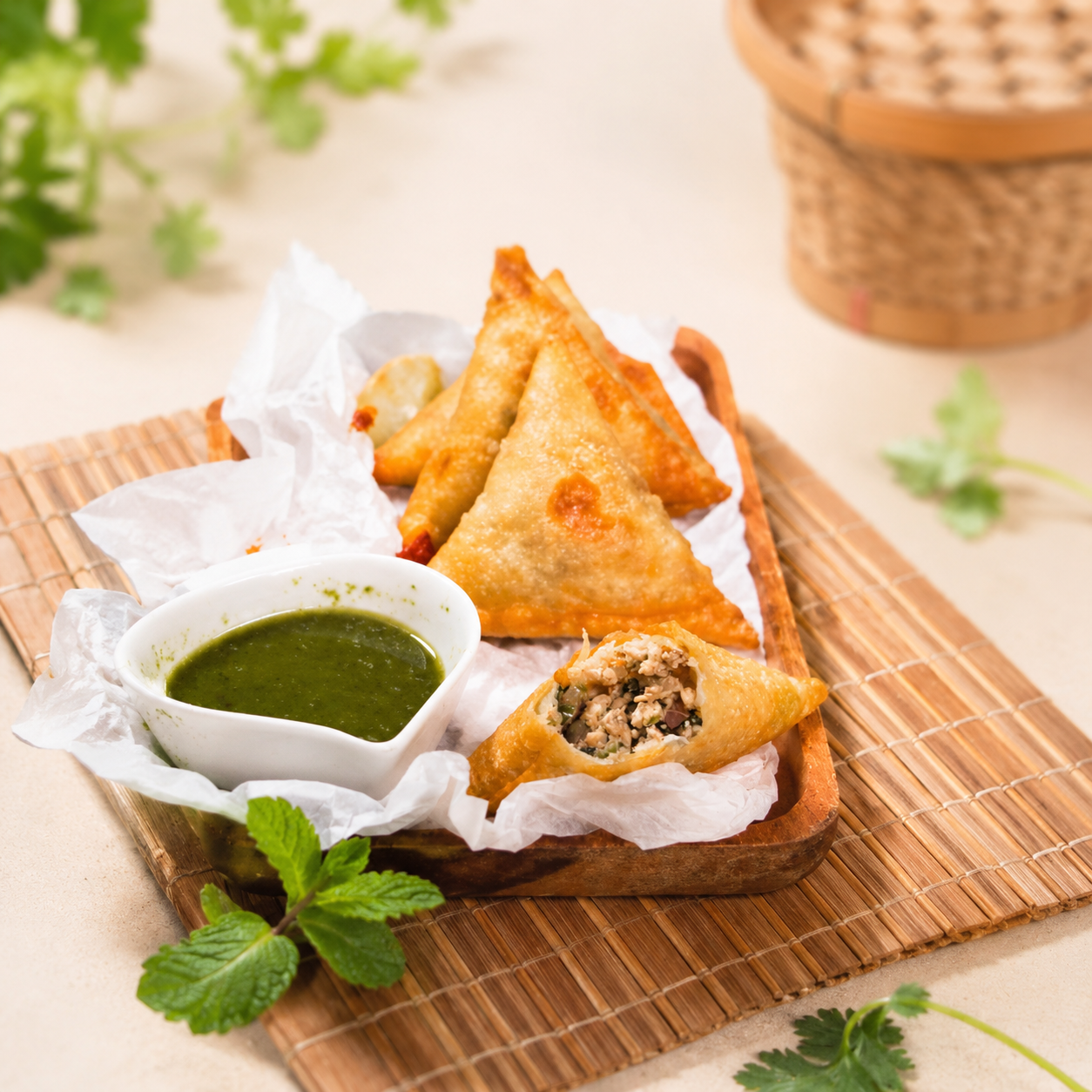 Samosa Nhân Thị Gà